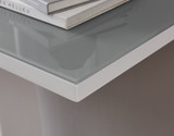 Giovani Modern Grey White Halo High Gloss Glass Console Table - giovani-modern-grey-white-high-gloss-glass-console-table-4.jpg