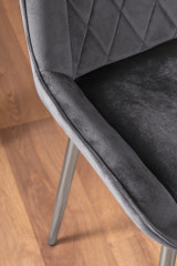 Leonardo 4 Table and 4 Pesaro Silver Leg Chairs - grey-pesaro-velvet-silver-chrome-modern-luxury-dining-chair-7.jpg