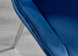 Leonardo 4 Table and 4 Pesaro Silver Leg Chairs - Pesaro-Silver-Navy-dining-chair (7).jpg