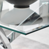 Leonardo Glass And Chrome Metal Dining Table And 6 Isco Chairs  - leonardo-6-seater-chrome-fashionable-rectangle-dining-table-3_56.jpg