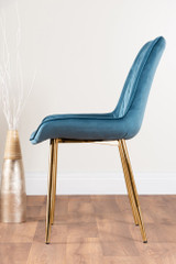 Leonardo 4 Table and 4 Pesaro Gold Leg Chairs - blue-pesaro-velvet-gold-chrome-modern-luxury-dining-chair-4.jpg