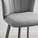 2x Juniper Grey Velvet Counter Stools Black Legs - Juniper-barstool-grey-black-3.jpg