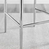2x Milan Grey Faux Leather Counter Stools Silver Legs - Milan-barstool-grey-silver-4.jpg