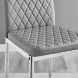 2x Milan Grey Faux Leather Bar Stools Silver Legs - Milan-barstool-grey-silver-3.jpg 2x Milan Grey Faux Leather Bar Stools Silver Legs - Milan-barstool-grey-silver-3.jpg