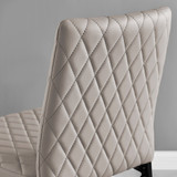 2x Milan Cappuccino Beige Faux Leather Counter Stools Black Legs - Milan-barstool-beige-black-5.jpg