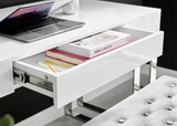 Cambridge White High Gloss 1 Drawer Dresser Desk - cambridge-modern-white-high-gloss-chrome-desk-dressing-table-3.jpg