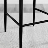 2x Milan Black Faux Leather Counter Stools Black Legs - Milan-barstool-black-black-4.jpg