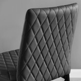 2x Milan Black Faux Leather Counter Stools Black Legs - Milan-barstool-black-black-5.jpg