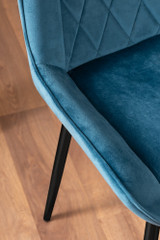 Giovani 6 Grey Dining Table & 6 Pesaro Black Leg Chairs - blue-pesaro-velvet-black-metal-modern-luxury-dining-chair-7.jpg