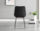 Giovani 6 Grey Dining Table & 6 Pesaro Black Leg Chairs - Pesaro-Black-black-dining-chair (4).jpg