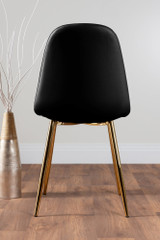 Giovani 4 Grey Dining Table & 4 Corona Gold Leg Chairs - black-corona-gold-leg-modern-leather-dining-chair-4_2.jpg