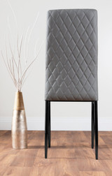 Giovani 4 Grey Dining Table & 4 Milan Black Leg Chairs - grey-modern-milan-dining-chair-leather-black-leg-6.jpg