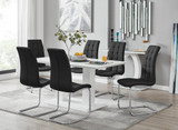 Imperia White High Gloss Dining Table And 6 Murano Chairs Set  - imperia-6-seater-high-gloss-rectangle-dining-table-6-black-leather-murano-chairs-set_1.jpg