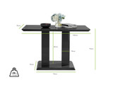 Imperia 4 Black Dining Table and 4 Corona Gold Leg Chairs - imperia-4-black-dining-table-dimensions.jpg