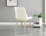 Imperia 6 White Dining Table and 6 Pesaro Gold Leg Chairs - Pesaro-Gold-cream-dining-chair (3).jpg