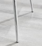 Imperia 4 White Dining Table and 4 Nora Silver Leg Chairs - nora-dark-grey-velvet-silver-leg-dining-chair-4.jpg