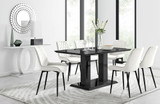 Imperia 6 Black Dining Table and 6 Pesaro Black Leg Chairs - imperia-6-black-high-gloss-rectangle-dining-table-6-cream-velvet-pesaro-black-chairs-set.jpg