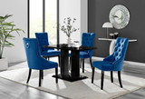 Imperia 4 Black Dining Table and 4 Belgravia Black Leg Chairs - imperia-4-black-gloss-dining-table-4-blue-velvet-black-leg-belgravia-chairs-set.jpg