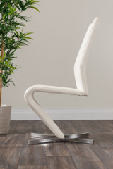 Imperia 4 Modern White High Gloss Dining Table And 4 Willow Chairs Set - white-furniturebox-willow-faux-leather-modern-chrome-dining-kitchen-chair-seat-2.jpg