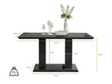 Imperia 6 Black Dining Table and 6 Belgravia Black Leg Chairs - imperia_6_black_dining_table_dimensions-90_1_40.jpg