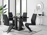 Imperia 4 Modern Black High Gloss Dining Table And 4 Luxury Willow Chairs Set - imperia-4-black-high-gloss-rectangle-dining-table-4-black-leather-willow-chairs-set_1.jpg