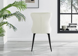 Imperia 6 White Dining Table and 6 Nora Black Leg Chairs - nora-cream-velvet-black-leg-dining-chair-3.jpg