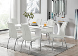 Imperia White High Gloss Dining Table And 6 Isco Chairs Set  - imperia-6-seater-high-gloss-rectangle-dining-table-6-white-leather-isco-chairs-set_1.jpg