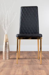 Imperia 6 Black Dining Table and 6 Gold Leg Milan Chairs - black-modern-milan-dining-chair-leather-chrome-1-gold_1.jpg