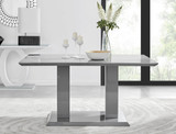 Imperia Grey Modern High Gloss Dining Table And 6 Milan Dining Chairs Set  - imperia-6-grey-high-gloss-modern-rectangle-dining-table-2_1_6.jpg