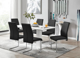 Imperia White High Gloss Dining Table And 6 Lorenzo Dining Chairs Set - imperia-6-seater-high-gloss-rectangle-dining-table-6-black-leather-lorenzo-chairs-set_1.jpg