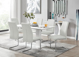 Imperia White High Gloss Dining Table And 6 Lorenzo Dining Chairs Set - imperia-6-seater-high-gloss-rectangle-dining-table-6-white-leather-lorenzo-chairs-set_1.jpg