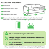 Elsie Luxury Emerald Green Velvet 2 Seater Sofa - Sofa.Delivery.Measurement.Guide.png