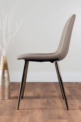 Giovani Grey White High Gloss And Glass Large Round Dining Table And 6 Corona Silver Chairs Set - beige-corona-chrome-leg-modern-leather-dining-chair-3_30.jpg