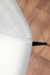 Giovani Round Black 100cm Table & 4 Corona Black Leg Chairs - white-corona-black-leg-modern-leather-dining-chair-5.jpg