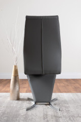 Giovani Grey White High Gloss And Glass 100cm Round Dining Table And 4 Willow Chairs Set - furniturebox-elephant-grey-faux-leather-modern-dining-chairs-chrome-legs-willow-4.jpg