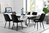 Atlanta 6 White Dining Table and 6 Pesaro Black Leg Chairs - atlanta-6-chrome-gloss-rectangle-dining-table-6-pesaro-black-leg-black-fabric.jpg