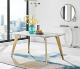 Andria Gold Leg Marble Effect Dining Table and 6 Milan Black Leg Chairs - andria-matte-marble-gold-leg-modern-rectangular-dining-table-1.jpg