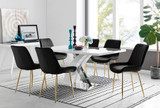 Atlanta 6 White Dining Table and 6 Pesaro Gold Leg Chairs - atlanta-6-chrome-gloss-rectangle-dining-table-6-pesaro-gold-leg-black-fabric.jpg