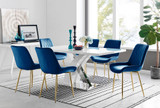 Atlanta 6 White Dining Table and 6 Pesaro Gold Leg Chairs - atlanta-6-chrome-gloss-rectangle-dining-table-6-pesaro-gold-leg-navy-fabric.jpg