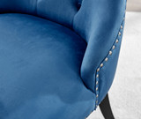 Leonardo Black Leg Glass Dining Table & 4 Belgravia Black Leg Chairs - belgravia-blue-velvet-studded-back-ring-black-leg-chair-5.jpg