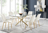 Leonardo 6 Gold Dining Table and 6 Pesaro Gold Leg Chairs - leonardo-6-seater-gold-rectangle-dining-table-6-cream-velvet-pesaro-gold-chairs-set.jpg
