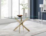 Leonardo Gold Leg Glass Dining Table & 6 Halle Chairs - leonardo-6-seater-chrome-fashionable-rectangle-dining-table-2_113.jpg
