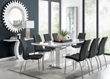 Arezzo Large Extending Dining Table and 8 Isco Chairs - arrezzo-8-seater-high-gloss-extending-dining-table-8-black-leather-isco-chairs-set.jpg