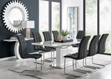 Arezzo Large Extending Dining Table and 8 Murano Chairs - arrezzo-8-seater-high-gloss-extending-dining-table-8-black-leather-murano-chairs-set.jpg