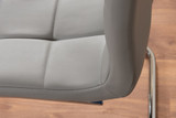 Leonardo Black Leg Glass Dining Table & 6 Murano Chairs - grey-modern-leather-chrome-murano-chair-6_4_4.jpg