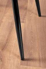 Palma White High Gloss Round Dining Table & 6 Corona Black Leg Chairs - corona-black-leg-modern-leather-dining-chair.jpg