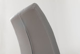 Palma Black Semi Gloss Round Dining Table & 4 Murano Chairs - grey-modern-leather-chrome-murano-chair-10_1_26.jpg