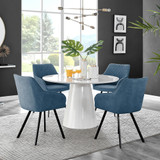 Palma White High Gloss Round Dining Table & 4 Falun Black Leg Chairs - palma-white-gloss-round-dining-table-4-blue-fabric-falun-black-chairs-set-CROP.jpg