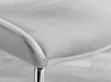 Leonardo Gold Leg Glass Dining Table & 4 Nora Silver Leg Chairs - nora-light-grey-velvet-silver-leg-dining-chair-5.jpg