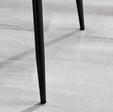 Leonardo Black Leg Glass Dining Table & 6 Nora Black Leg Chairs - nora-light-grey-velvet-black-leg-dining-chair-4.jpg